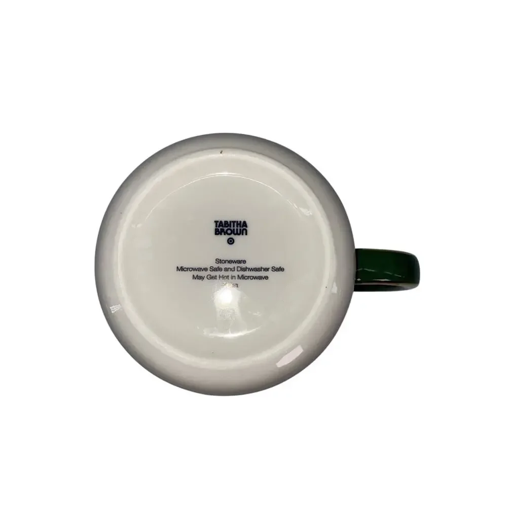 Tabitha Brown Stoneware Mug Target Collab 12 Oz. Green White Yellow MCM